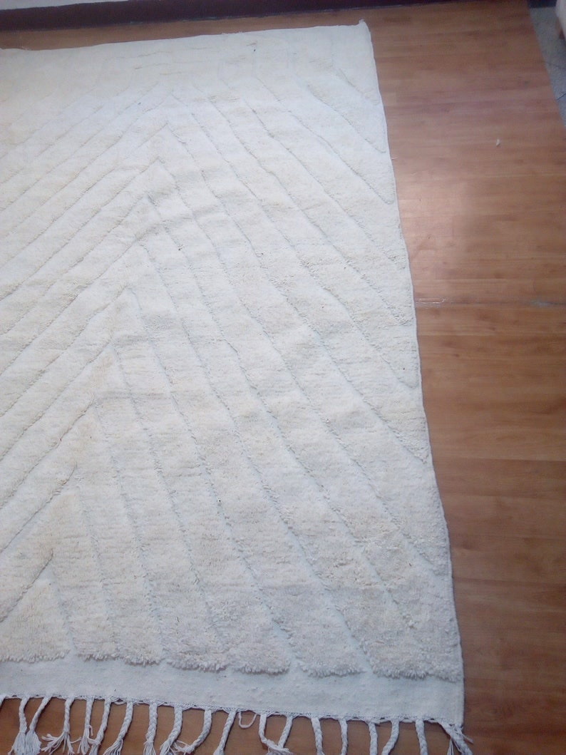 Wool Carpet - 290x195cm - 3-Seat Sofa - Natural Wool - RUMR134