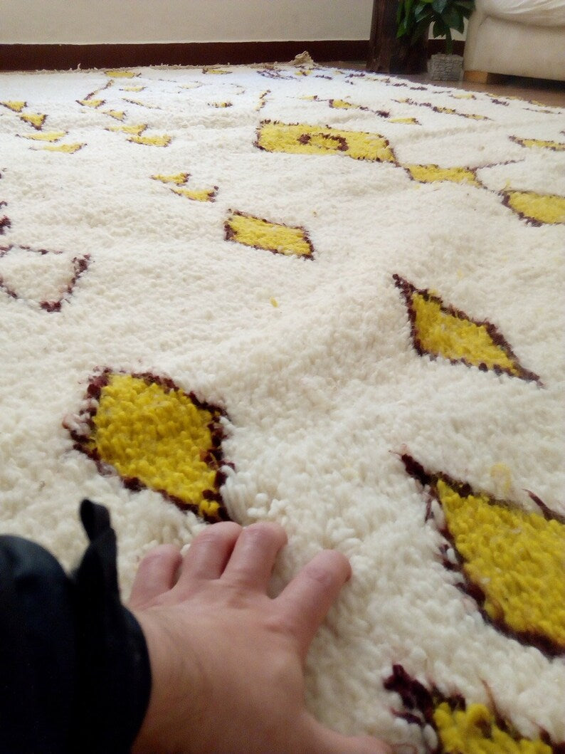 Wool Berber Carpet -300x200cm - Natural Wool - TJANT6