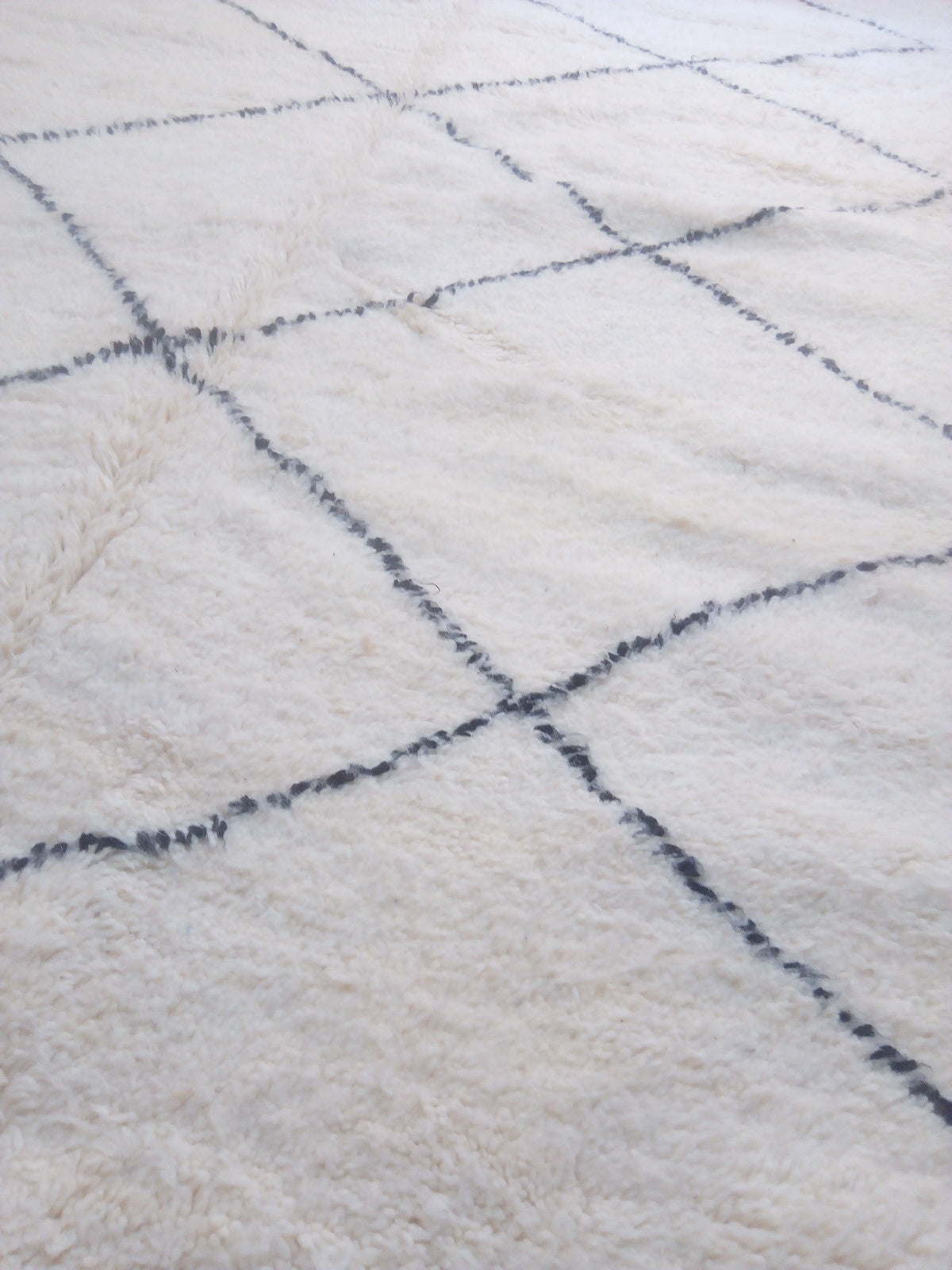 Wool Berber Carpet - 290x191cm - Natural Wool - YDECX13