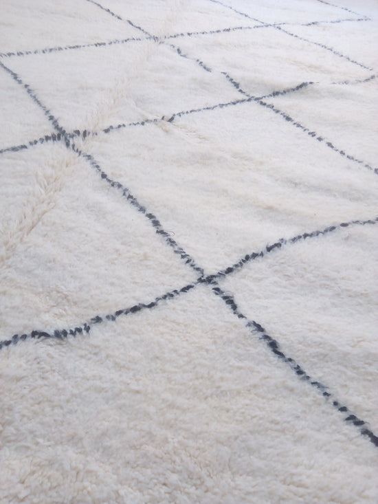 Wool Berber Carpet - 290x191cm - Natural Wool - YDECX13