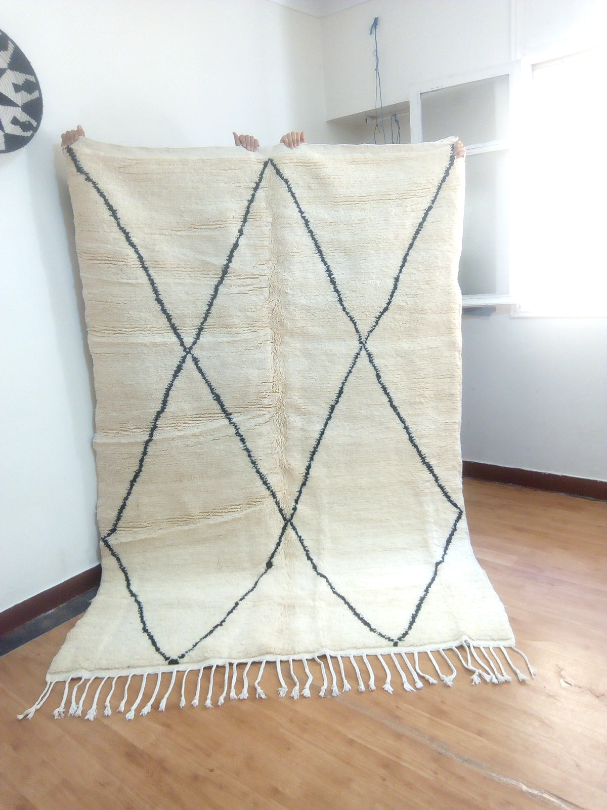 Load image into Gallery viewer, Wool Berber Carpet - 255x177cm- Natural Wool - YKJANX5
