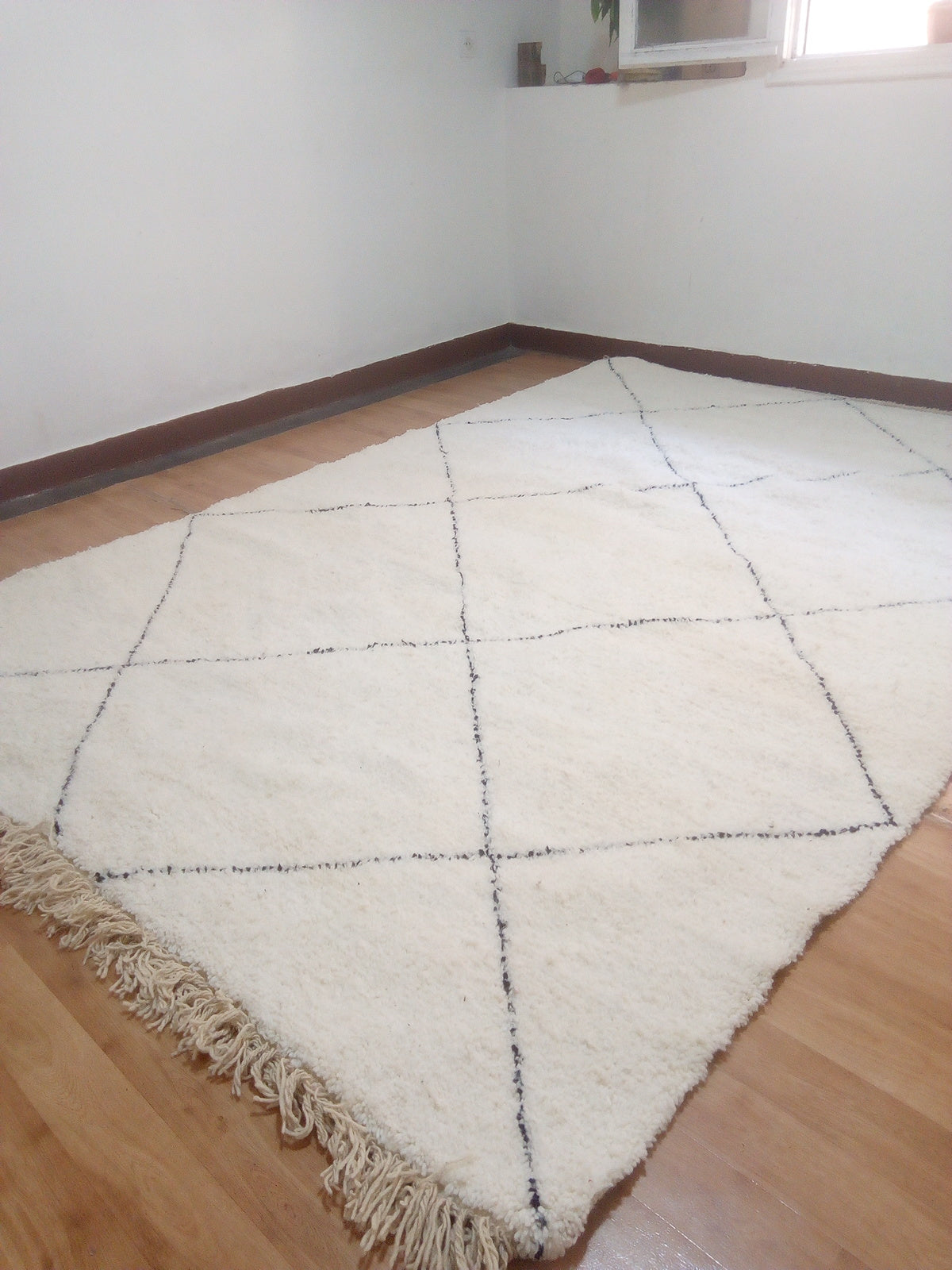 Wool Berber Carpet -302x207cm - Natural Wool - MAI2351