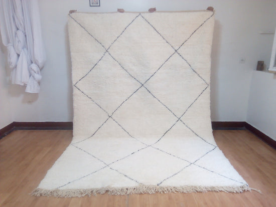 Wool Berber Carpet -302x207cm - Natural Wool - MAI2351