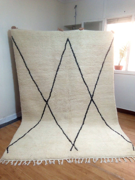 Wool Carpet - 290x209cm - 3-Seat Sofa - Natural Wool - FIV2348