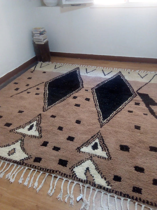 Wool Berber Carpet - 237x242cm- Natural Wool - MAI23248