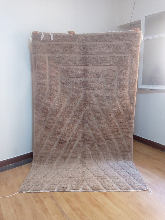 Wool Berber Carpet - 250x152cm- Natural Wool - MAI23214
