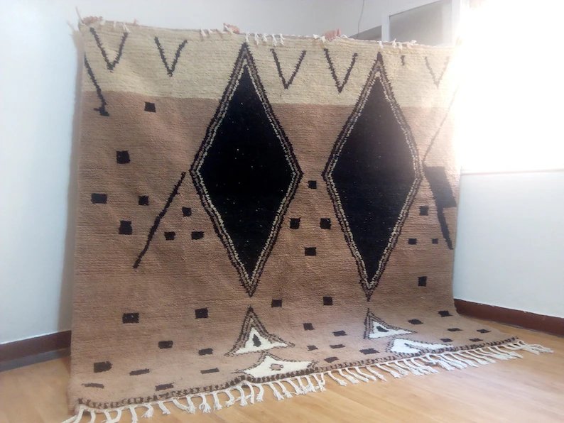 Wool Berber Carpet - 237x242cm- Natural Wool - MAI23248