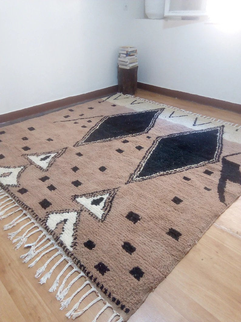 Wool Berber Carpet - 237x242cm- Natural Wool - MAI23248