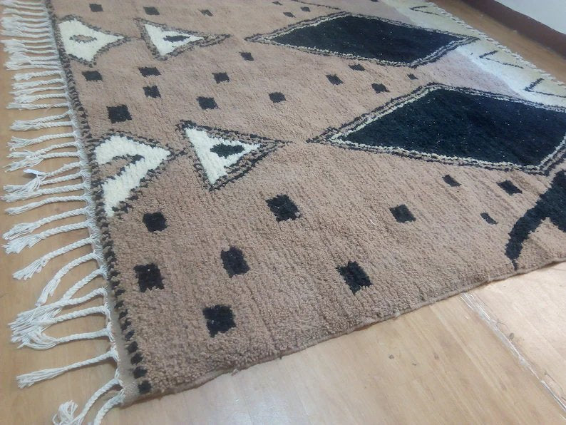 Wool Berber Carpet - 237x242cm- Natural Wool - MAI23248