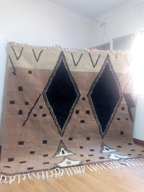 Wool Berber Carpet - 237x242cm- Natural Wool - MAI23248
