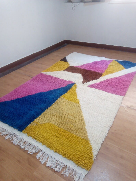 Wool Berber Carpet - 240x157cm- Natural Wool - MAI23212