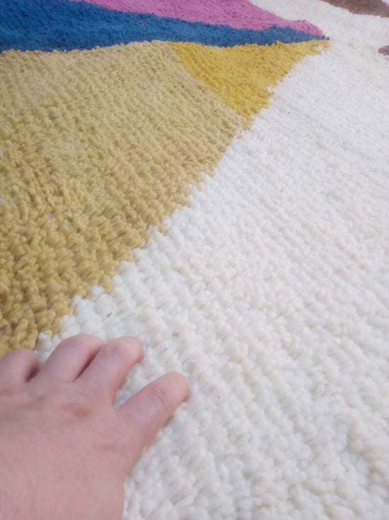 Load image into Gallery viewer, Wool Berber Carpet - 240x157cm- Natural Wool - MAI23212
