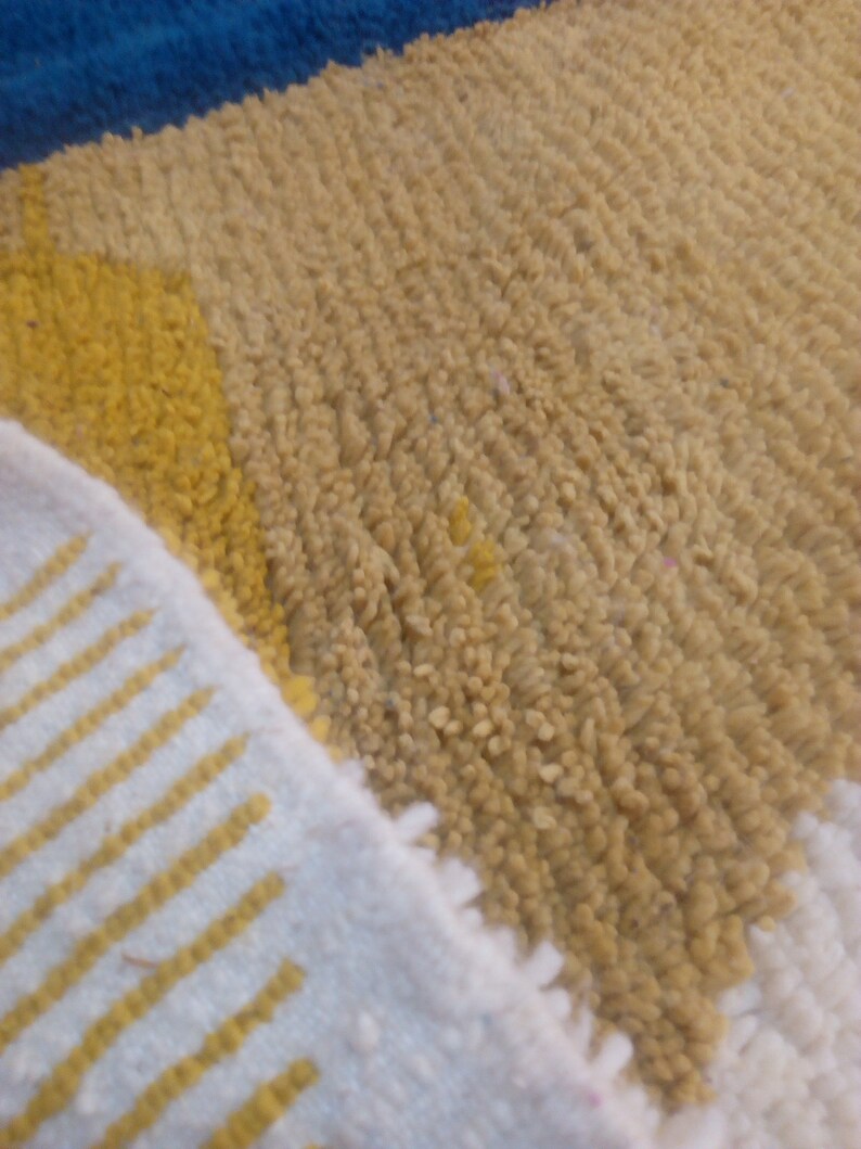 Wool Berber Carpet - 240x157cm- Natural Wool - MAI23212