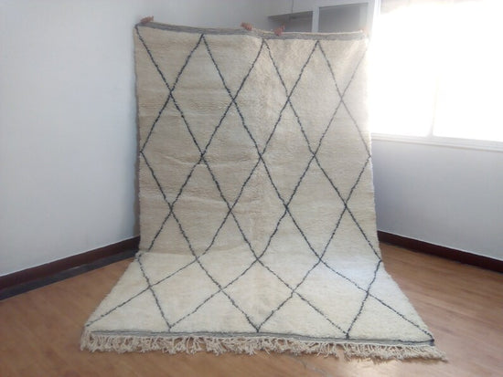 Beni Ourain -306x205cm - 3-Seat Sofa - Natural Wool - JUN23362