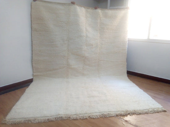 Beni Ourain -342x222cm - 3-Seat Sofa - Natural Wool - JUN360