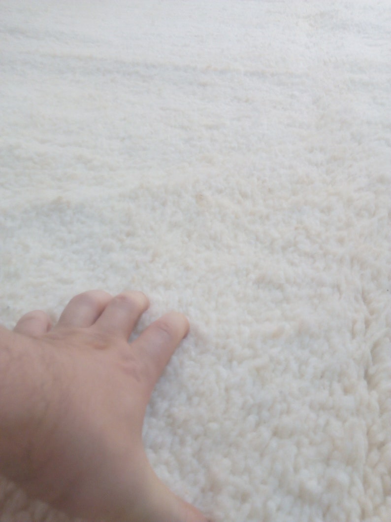 Beni Ourain -342x222cm - 3-Seat Sofa - Natural Wool - JUN360