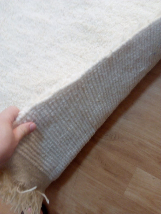 Beni Ourain -342x222cm - 3-Seat Sofa - Natural Wool - JUN360