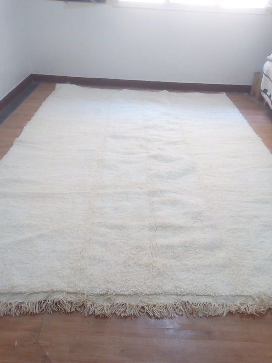 Beni Ourain -342x222cm - 3-Seat Sofa - Natural Wool - JUN360