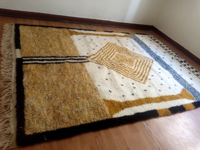 Wool Carpet - 300x210cm - 3-Seat Sofa - Natural Wool - SEPT23001