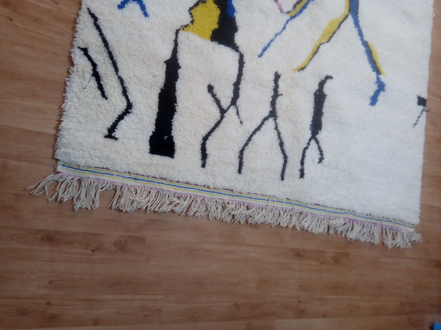 Real Azilal Berber Carpet - 240x181cm - Natural Wool - FOCTF24