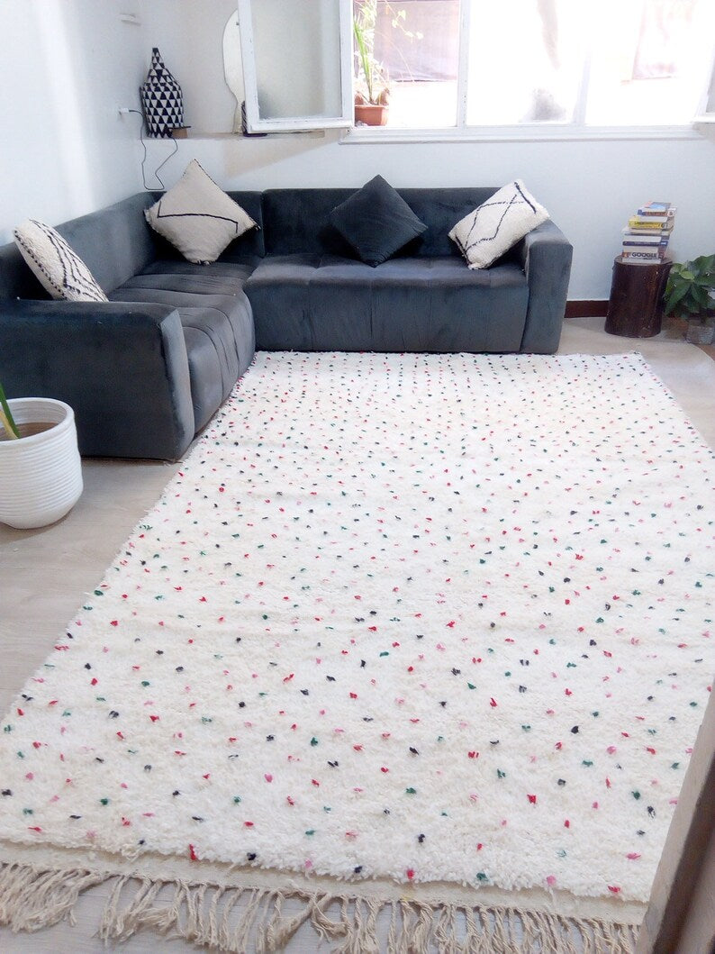 Wool Carpet - 300x205cm - 3-Seat Sofa - Natural Wool - RDECK30