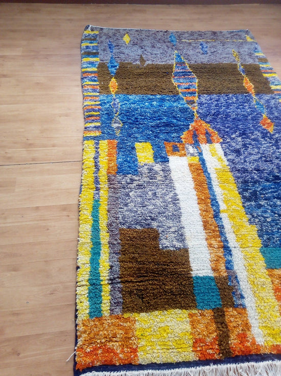 Load image into Gallery viewer, Real Azilal Berber Carpet - 260x150cm - Natural Wool - RDECK6
