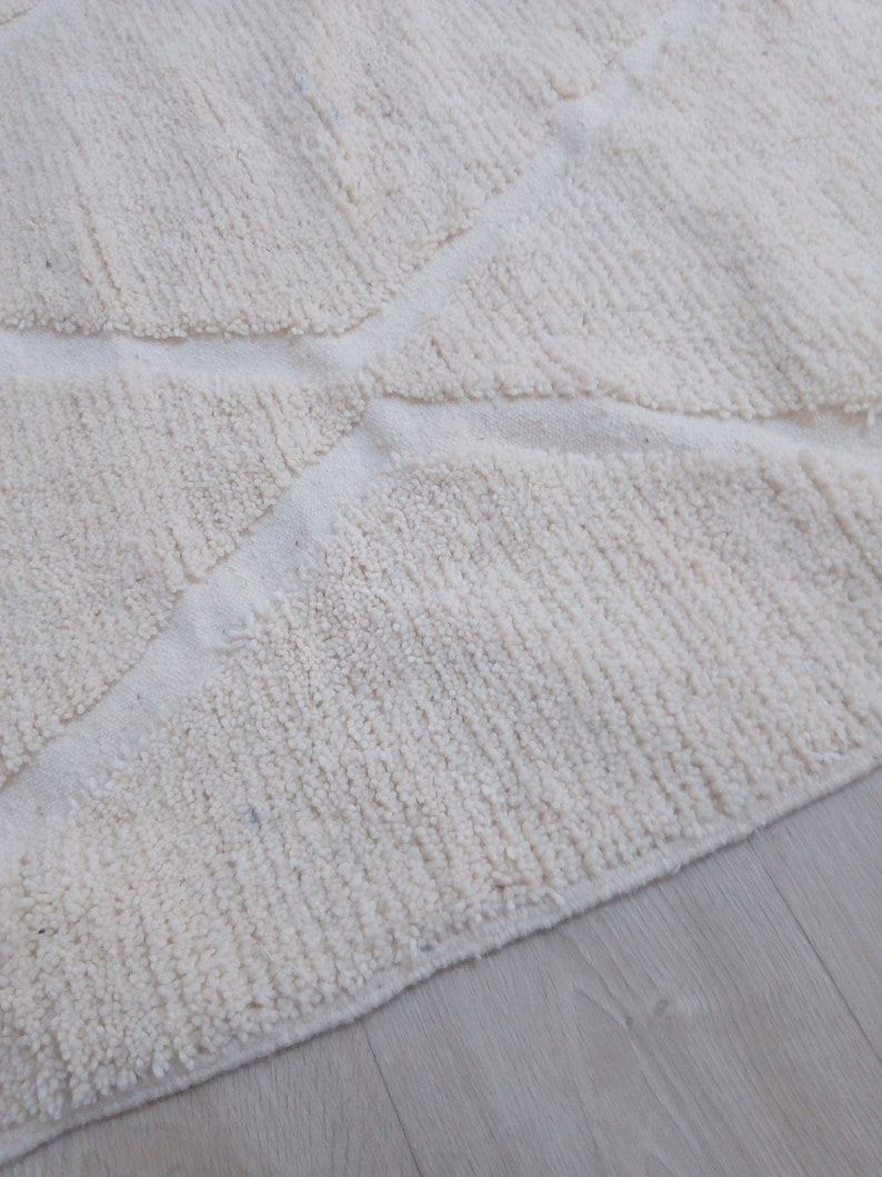 Wool Berber Carpet - 313x240cm - Natural Wool - WZMARSZ8