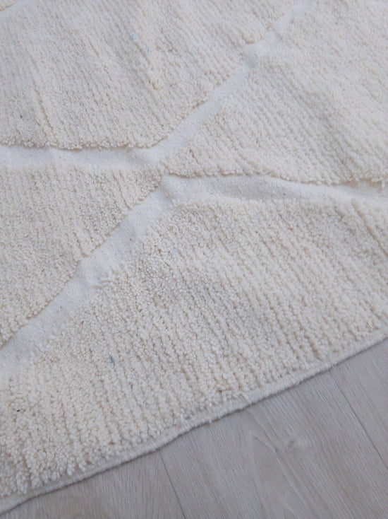 Wool Berber Carpet - 313x240cm - Natural Wool - WZMARSZ8