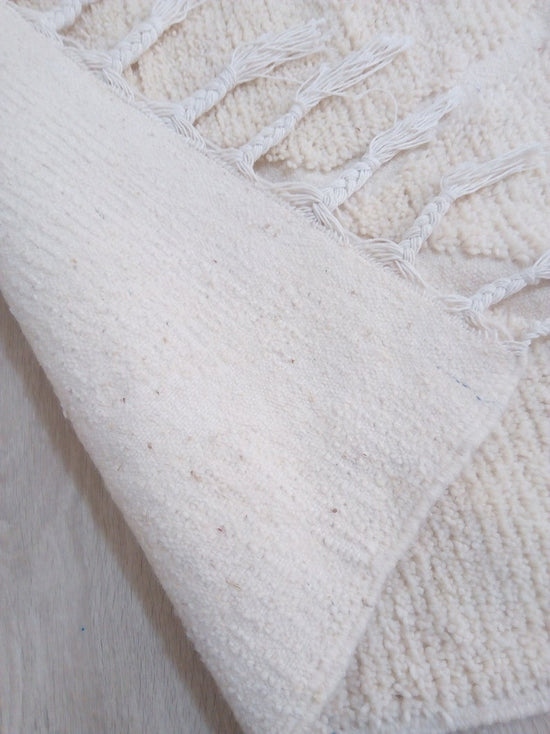 Wool Berber Carpet - 313x240cm - Natural Wool - WZMARSZ8