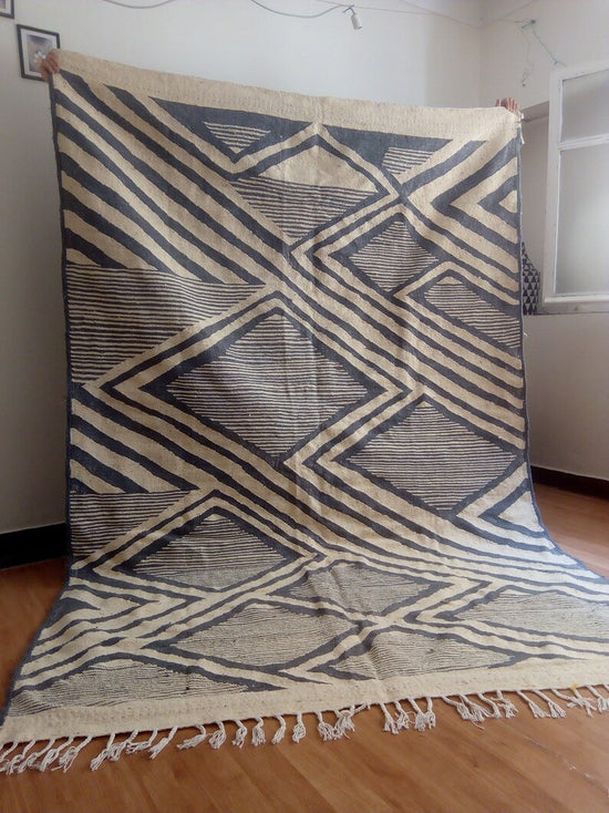 Wool Berber Carpet - 296x201cm - Natural Wool - LJUI16
