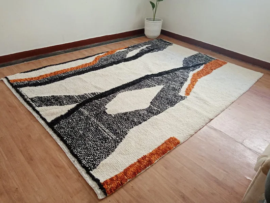 Wool Berber Carpet - 300x212cm - Natural Wool - MJUILM3