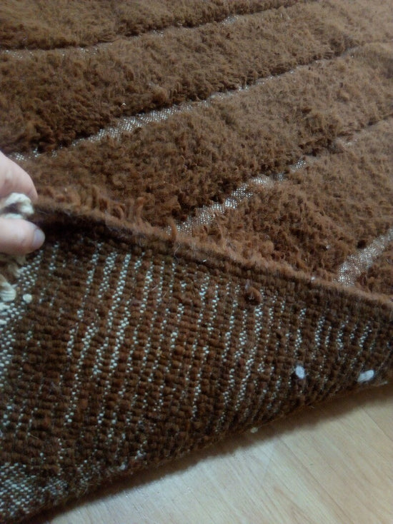 Wool Berber Carpet - 302x217cm - Natural Wool - FIV23701